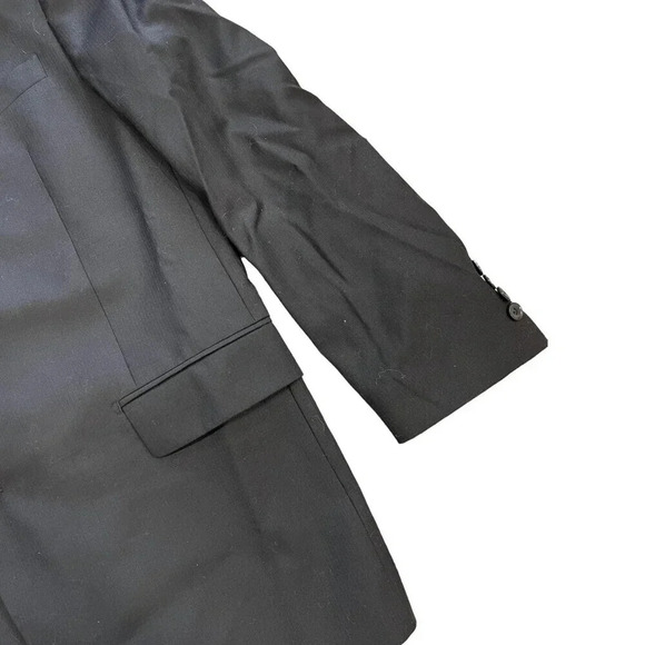 Neiman Marcus Black Wool Formal Blazer 42R - Picture 2 of 4